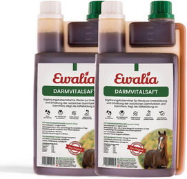 Produktbild von Ewalia Darmvitalsaft für Pferde Doppelpack zur Unterstützung der Magen-Darm-Verdauung 2x 1000 ml