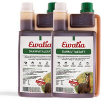 Produktbild von Ewalia Darmvitalsaft für Pferde Doppelpack zur Unterstützung der Magen-Darm-Verdauung 2x 1000 ml