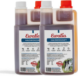 Produktbild von EWALIA Halswohlsaft für Hunde Doppelpack 2x 1000 ml zur Unterstützung der Atemwege