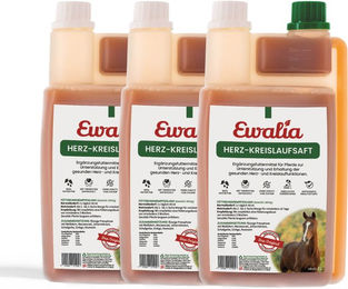 Produktbild von Ewalia Herz-Kreislaufsaft für Pferde 3er Pack 3000 ml