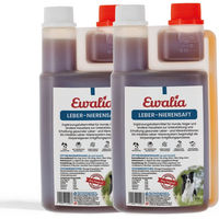 Produktbild von Ewalia Leber-Nierensaft für Hunde Doppelpack 2x 1000 ml
