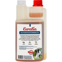 Produktbild von Ewalia Schwarzkümmelöl Einzelfuttermittel für Tiere 500 ml