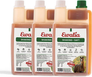 Produktbild von Ewalia Shakingsaft für Pferde zur Beruhigung 3x 1000 ml