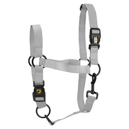 Excellent Horse Essential Halfter für Pferde aus Nylon Grau Größe XL – Bild 1 von 2