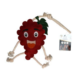 Excellent Horse Foodie Friends Pferdespielzeug aus Leder Himbeere Rosa Rot – Bild 1 von 6