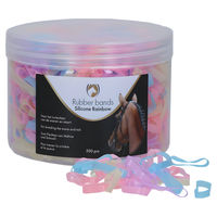 Produktbild von Excellent Horse Silikon Haargummis Rainbow für Mähnen- und Schweifpflege