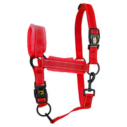 Produktbild von Excellent Horse Superior Halfter für Pferde aus Nylon in Rot, Größe XL