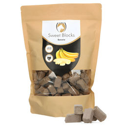 Excellent Horse Sweet Banana Blocks Zuckerfreier Pferdesnack Banane 1 kg - 1 kg – Bild 1 von 2