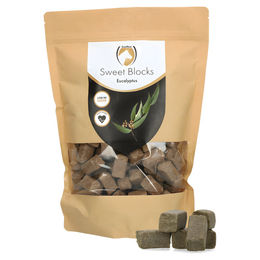 Excellent Horse Sweet Eucalypta Blocks Zuckerfreie Pferdebonbons Eukalyptus 1 kg - 1 kg – Bild 1 von 3