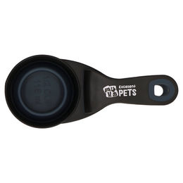 Produktbild von Excellent Pets Fütterschaufel mit Verriegelungsclip aus Kunststoff in Schwarz 0,5 Cups