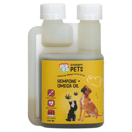 Produktbild von Excellent Pets HempOne + Omega Oil Haut Fell Gelenke und Verdauung für Hunde 100 ml - 100 ml