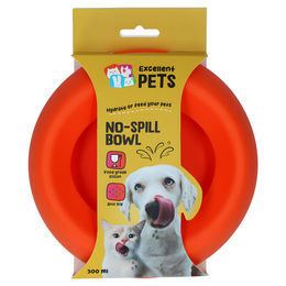 Produktbild von Excellent Pets No-Spill Futternapf aus Silikon Orange Größe S