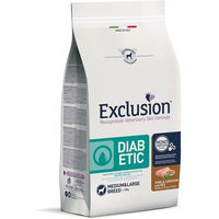 Produktbild von Exclusion Diabetic Hundefutter Schwein Hirse und Erbse für erwachsene Hunde Mittel und Groß