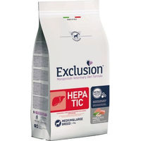 Produktbild von Exclusion Diet Hepatic Hundefutter Schwein Reis und Erbse für mittelgroße und große Hunde Rassen