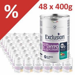 Produktbild von Exclusion Diet Hypoallergenes Diätfutter Hirsch und Kartoffel Nassfutter 48 x 400 g