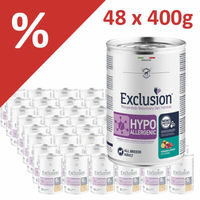 Produktbild von Exclusion Diet Hypoallergenes Diätfutter Hirsch und Kartoffel Nassfutter 48 x 400 g