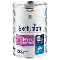 Produktbild von Exclusion Diet Hypoallergenes Diätfutter Nassfutter Fisch und Kartoffel 12 x 400 g