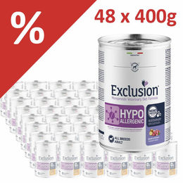 Produktbild von Exclusion Diet Hypoallergenes Nassfutter Wildschwein & Kartoffel Diätfutter 48 x 400 g