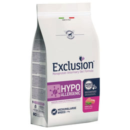 Exclusion Diet Hypoallergenic Hundetrockenfutter Adult Medium/Large Breed Schwein & Erbse Getreidefrei 2 x 12 kg - 2 x 12 kg – Bild 1 von 5