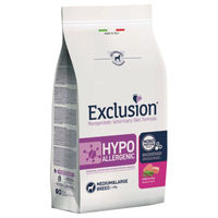 Produktbild von Exclusion Diet Hypoallergenic Hundetrockenfutter Adult Medium/Large Breed Schwein & Erbse Getreidefrei 2 x 12 kg - 2 x 12 kg