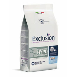 Produktbild von Exclusion Hydrolyzed Hypoallergenes Hundefutter Fisch für mittlere und große Hunde 12 kg