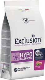 Exclusion Hypoallergenes Hundefutter für mittelgroße und große Rassen Adult Schwein und Erbse 2 kg – Bild 1 von 2