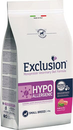Produktbild von Exclusion Hypoallergenic Small Breed Hundetrockenfutter Schwein und Erbsen Adult 2 x 7 kg - 2 x 7 kg
