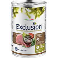Produktbild von Exclusion Mediterraneo Adult Hund Nassfutter Pute Monoprotein 12 x 400 g