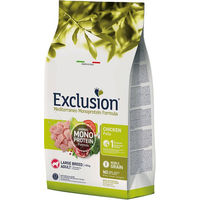 Produktbild von Exclusion Mediterraneo Adult Large Hundefutter mit Huhn Hypoallergen Monoprotein 12 kg - 12 kg