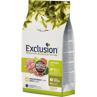 Produktbild von Exclusion Mediterraneo Adult Medium Hundefutter mit Huhn Monoprotein Glutenfrei Hypoallergen 2 x 12 kg - 2 x 12 kg