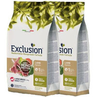 Produktbild von Exclusion Mediterraneo Noble Grain Adult Hundefutter Lamm Monoprotein Doppelpack