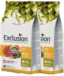 Exclusion Mediterraneo Noble Grain Adult Hundefutter Rind Monoprotein Doppelpack – Bild 1 von 1