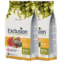 Produktbild von Exclusion Mediterraneo Noble Grain Adult Hundefutter Rind Monoprotein Doppelpack