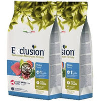 Produktbild von Exclusion Mediterraneo Noble Grain Adult Hundefutter Thunfisch und Huhn Monoprotein für große Rassen