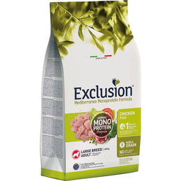 Exclusion Mediterraneo Noble Grain Adult Large Breed Hundefutter Huhn Hypoallergen Monoprotein 2 x 12 kg - 2 x 12 kg – Bild 1 von 3