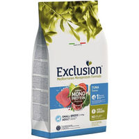 Produktbild von Exclusion Mediterraneo Noble Grain Hundefutter Adult für kleine Rassen Thunfisch glutenfrei und hypoallergen 2 kg
