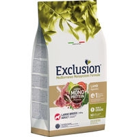 Produktbild von Exclusion Mediterraneo Noble Grain Hundefutter Adult Lamm für große Hunde Glutenfrei Hypoallergen 12 kg - 12 kg