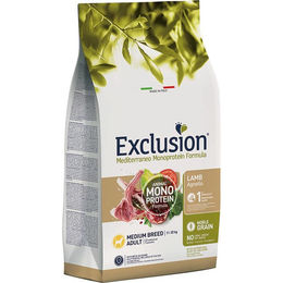 Exclusion Mediterraneo Noble Grain Hundefutter Adult Lamm Medium Hypoallergen Glutenfrei 12 kg - 12 kg – Bild 1 von 3