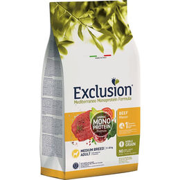 Exclusion Mediterraneo Noble Grain Hundefutter Adult Rind Glutenfrei Hypoallergen 12 kg - 12 kg – Bild 1 von 4