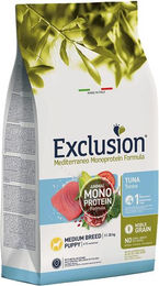 Exclusion Mediterraneo Noble Grain Puppy Hundefutter Thunfisch für Welpen mittlerer Rassen glutenfrei und hypoallergen 12 kg – Bild 1 von 2