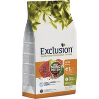 Produktbild von Exclusion Mediterraneo Noble Grain Welpentrockenfutter Rind für kleine Rassen Monoprotein 7 kg