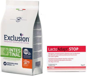 Produktbild von Exclusion Notfallpaket für Hunde bei Durchfall mit Diätfutter und Probiotika zur Magen-Darm-Rekonvaleszenz 12 kg