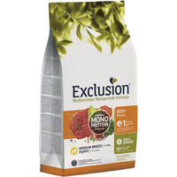 Produktbild von Exclusion Puppy Medium Granulat für Welpen mittelgroßer Rassen mit Rind und ohne Soja, 3 kg
