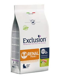 Exclusion Renal Cat Diätfutter Schwein und Erbse Phase I für erwachsene Katzen 1,5 kg – Bild 1 von 1