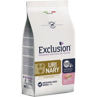 Produktbild von Exclusion Urinary Hundefutter Schwein Hirse und Reis für erwachsene Hunde Mittel und Groß