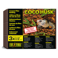 Produktbild von Exo Terra Coco Husk Kokoschips Terrariensubstrat 3er Pack 3x 8,8 l Braun - 3 x 8,8 l