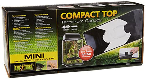 Exo Terra Compact Top Terrarienabdeckung Mini mit Reflektor und E27 Fassung für 1 Lampe 30 x 9 x 15 cm – Bild 1 von 9