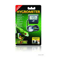 Produktbild von Exo Terra Digitales Hygrometer mit Fernsensor aus Kunststoff in Schwarz und Grau