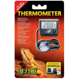 Exo Terra Digitales Thermometer mit Messfühler Schwarz – Bild 1 von 6