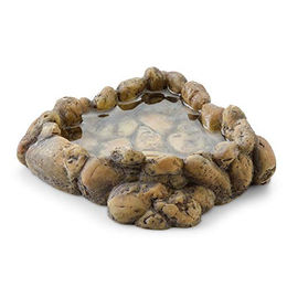Exo Terra Eck Wassernapf für Reptilien aus Kunstharz Braun Medium – Bild 1 von 4